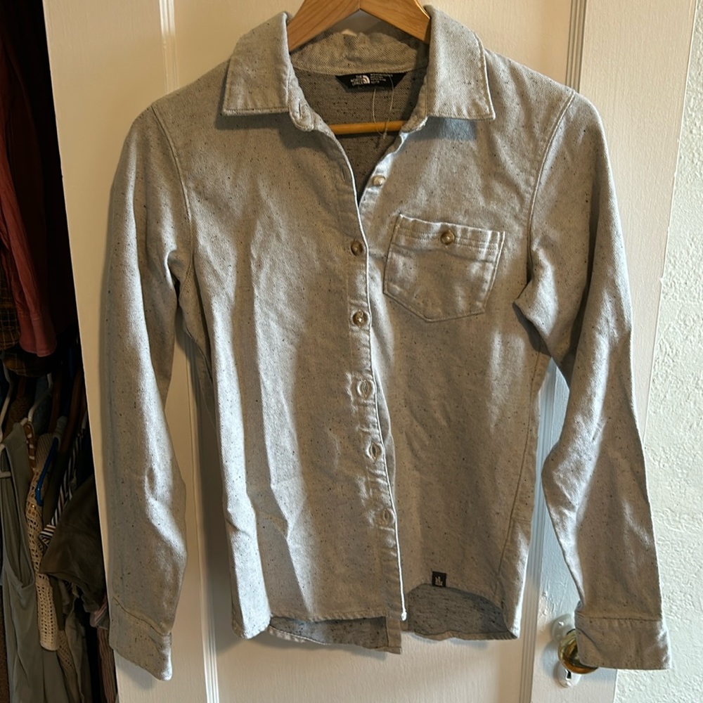 North face button down shirt